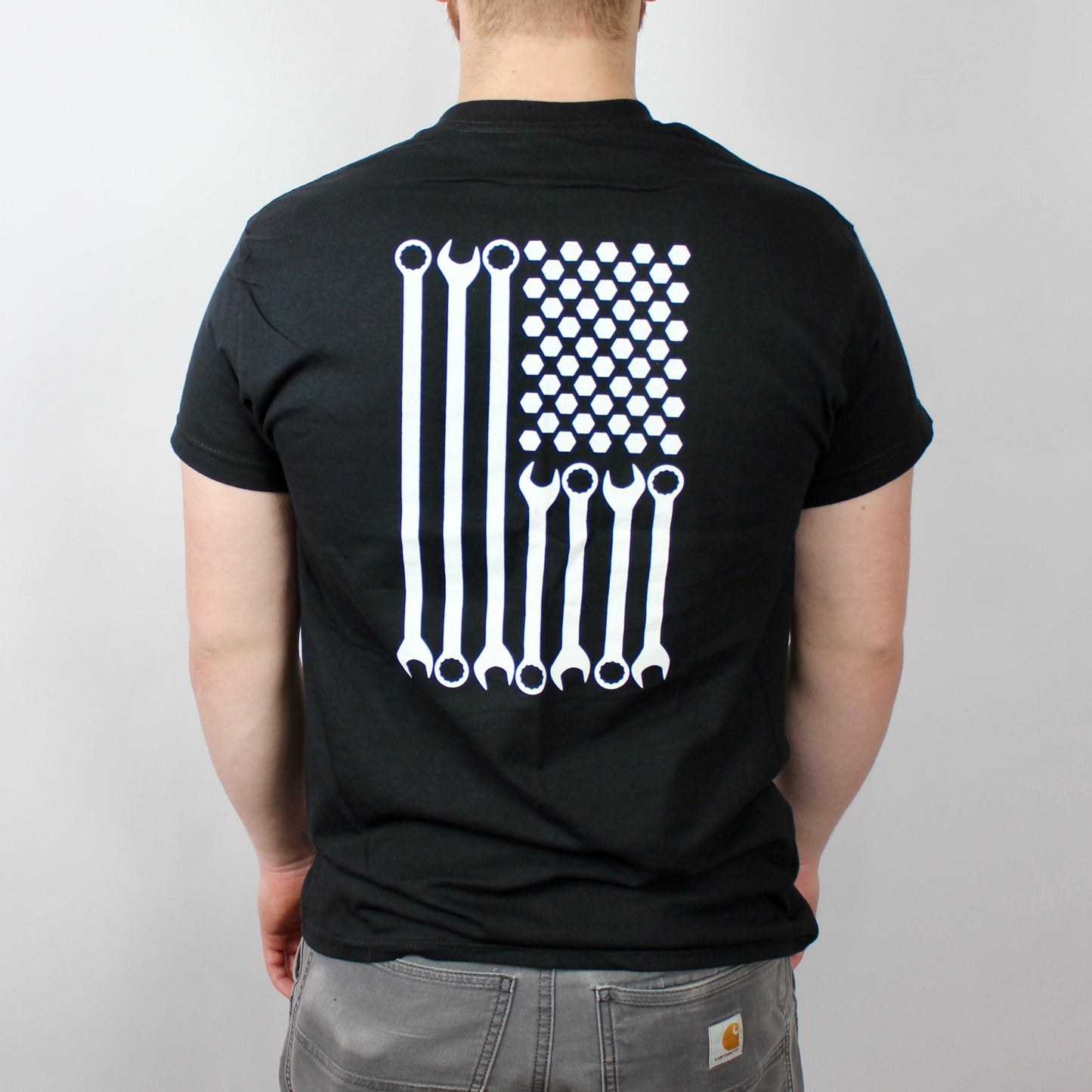 WRENCH FLAG TEE - BLACK