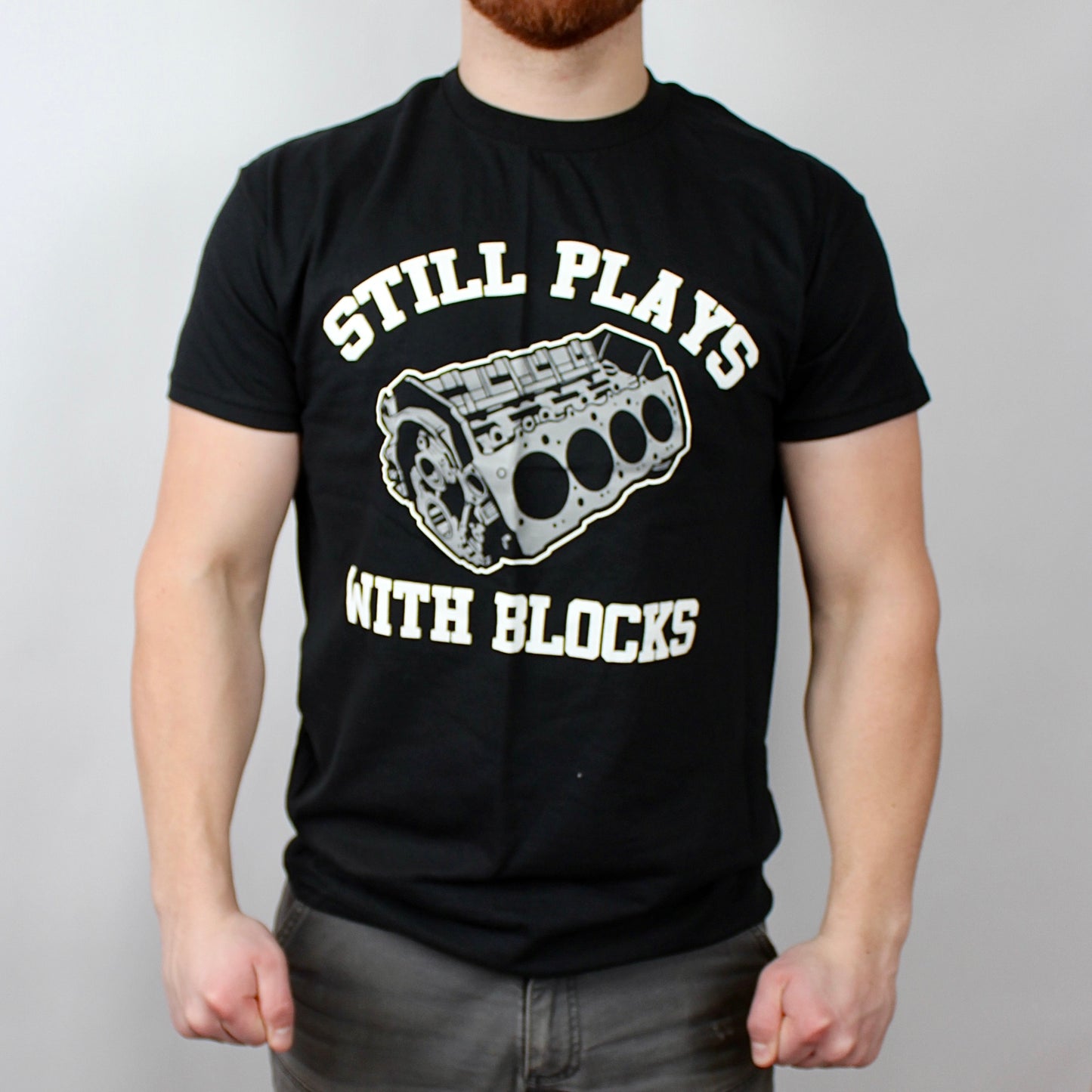 STILL PLAYS WITH BLOCKS TEE
