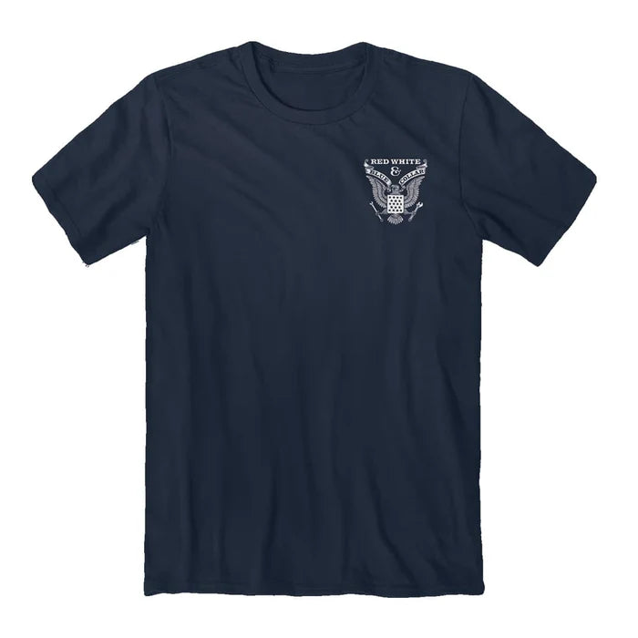 RED WHITE BLUE COLLAR TEE