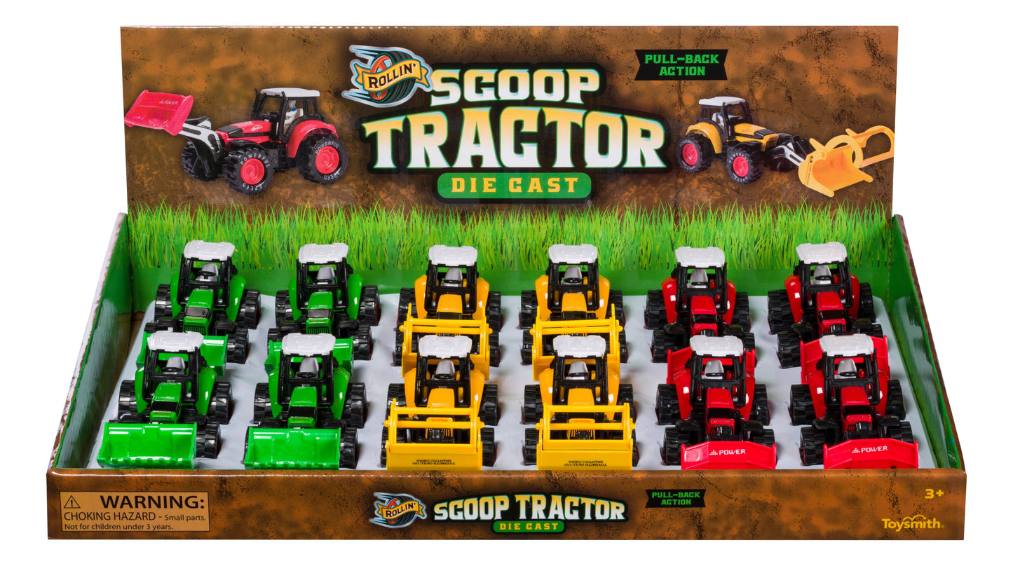 Rollin’ Scoop Tractor Die-Cast Toy