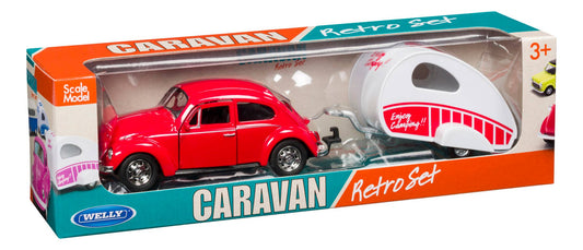 Caravan Weekend Assorted Retro Car Toy Set