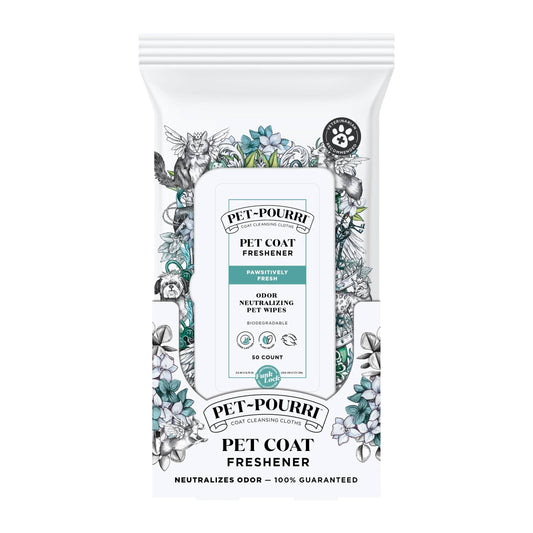 Pet~Pourri - Pet Coat Wipes - 50ct - Pawsitively Fresh