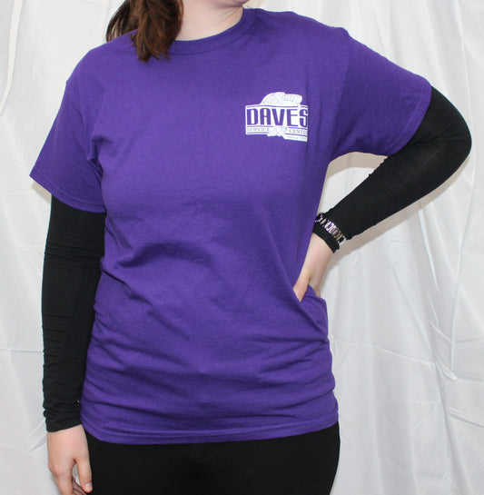 DAVES OG WOMENS TSHIRT IN PURPLE