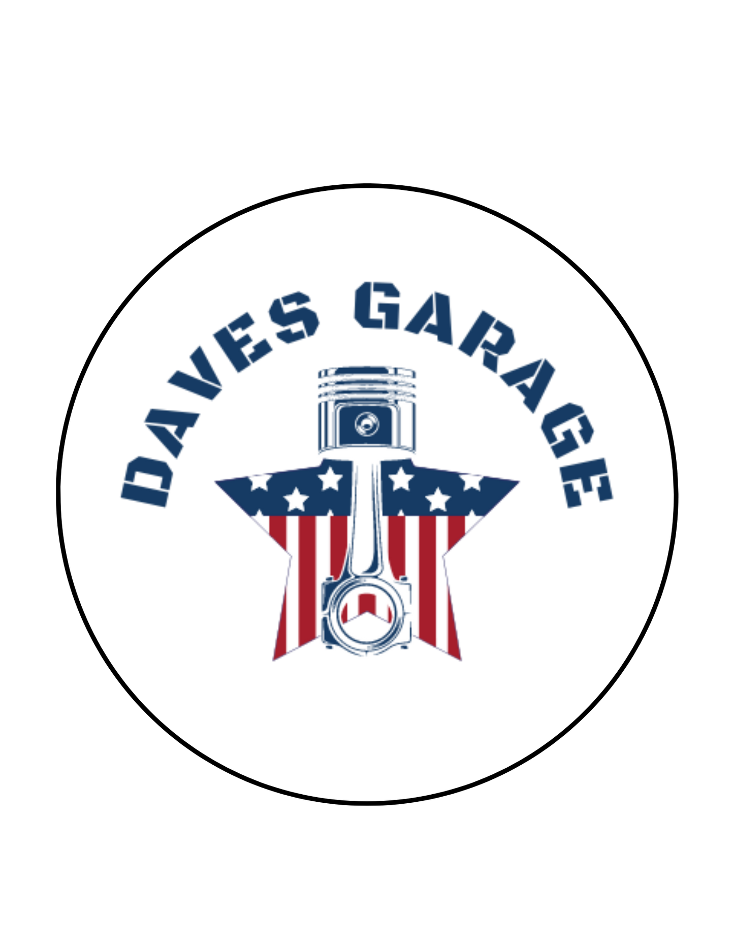 DAVE’S GARAGE LOGO STICKER